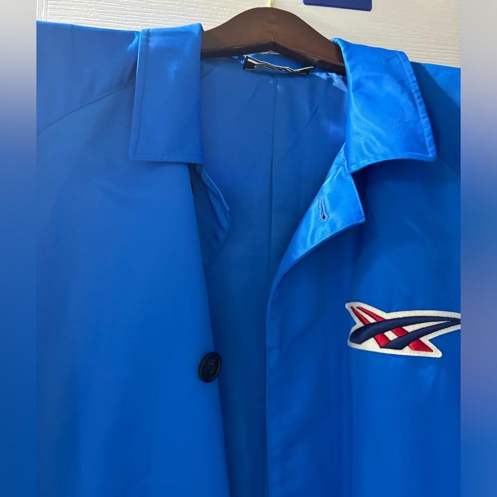 Onitsuka Tiger Electric Blue Nylon Twill Coat - Picture 7 of 8